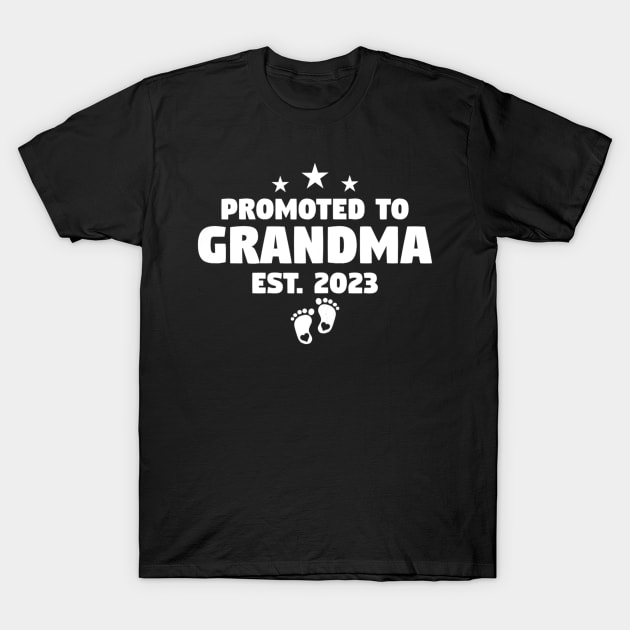 Promoted To Grandma 2023 T-Shirt by cloutmantahnee